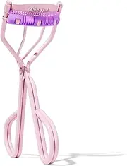 THE QUICK FLICK Eyelash Curler, Stainless Steel Eyelash Curlers with Comb, Safe & Gentle on All Eye Shapes, Pink Eyelash Curler for Separated & Curled Lashes, Travel-Friendly Eyelashes Curler