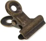 Antique Brass Small Bulldog Clips 30pack Hinge Clip 1 Inch Metal Binder Clips Silver Paper File Clips For Magazines Office And Home Kitchen (bronze