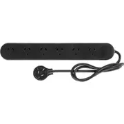 HPM R105/6BL 2400W 6 Outlet Powerboard 0.9M Lead - Black