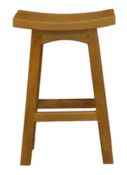 Tokyo Solid Mahogany Timber Kitchen Counter Stool - Light Pecan