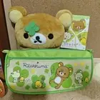 Large Capacity Rilakkuma Pencil Case Canvas Children Stationery New Pen Case
