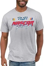 Junk Food NASCAR Racing Logo - Officially Licensed Adult Short Sleeve Fan Tee for Men and Women