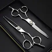 Hair Cutting Scissors, 6inch Professional Upscale Scissor Gem Cutting Barber Haircut thinning Shears Hairdresser Scissors