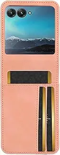 Case for Motorola Razr 40 Ultra 2023 with Card Slots, Business Style PU Leather Flip Wallet Case Shockproof Durable Protection Phone Cover for Motorola Razr 40 Ultra