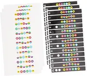 Generic 6 Pcs Guitar Chord Stickers Fretboard Fret Decals No Fade Anti-sweat Easy to Peel for Guitar Practice