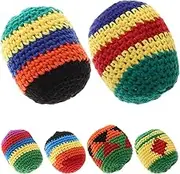 MUSISALY 6pcs Knitted Soft Balls Multicolored Crochet Juggling Sacks for Boys and Girls Playtime