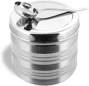 Kipiq - Stainless Steel Idli Dosa Batter Container with dosa ladle/Fridge Storage Container/Mavu Dabba (Capacity 4.5 litres)