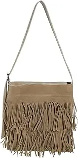[BTJAXIEFG] Tassel Bag Women's Single Shoulder Crossbody Underarm Bag, Gray, One Size