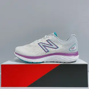 New Balance 680 女生 白色 舒適 D楦 透氣 緩震 支撐 運動 慢跑鞋 W680WN7