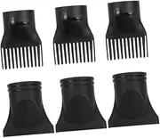 6Pcs Hair Dryer Diffuser Attachment Plastic Nozzle for Curly Hair Styling Compact and Portable Blow Dryer Accessories for Salon and Home Use