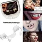 1/10pcs Automatic Retractable Vampire Fangs Halloween Cosplay Party Makeup Teeth