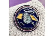 Space Enamel Pin Hubble Telescope