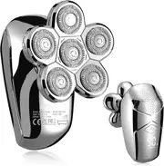 Electric Shaver 6 Head Razor Bald Beard Hair Skull Trimmer Beard Remover Clipper