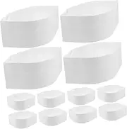 [Holibanna] 20pcs Paper Chef Hat Disposable Paper Chef Cap for Home Restaurant BBQ Kitchen White