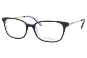 Lilly Pulitzer Mercer NV Eyeglasses Women's Navy/Gold Optical Frame 51mm