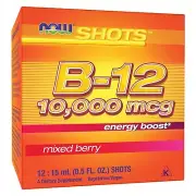 B-12 10000 mcg - 12 15 mL 05 fl oz Shots, Mood & Immune Support, Energy Boost