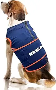 NFL Chicago Bears Dog Anxiety Shirt Calming Soothing Solution Vest, for Dogs & Cats with Anxiety, Fears, Fireworks, Loud Noises, Dark, Lonely Keeps Dogs Calm and Feeling Safe, Relaxing Jacket, Medium