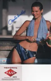 CHRISTIE BRINKLEY ICONIC SUPERMODEL SIGNED DAZZLING TOPLESS PHOTO PAAS