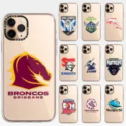 iPhone 16 Pro Max Case 15 14 13 12 11 Plus Shockproof Clear NRL Team Cover