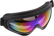 NULYLU Windproof Glasses Riding Eyeglasses Skiing Goggles Outdoor Goggles Ski Sled Goggles Winter Snowboard Goggles Scooter Glasses Dustproof Sunglasses Off Road Goggles Yellow