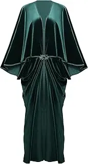 [BABEYOND] 1920s Velvet Cocoon Gown - Hollywood Style Robe Great Gatsby Party Outfit Women Batwing Sleeves Art Deco Coat Robe