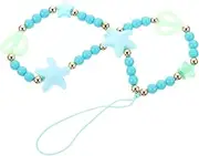 SEWACC Hollow Heart Beaded Mobile Phone Strap Durable Wrist Rope for Phone Stylish Cellphone Hanging Rope Present for Women