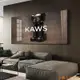 天極TJ百貨【仟象映畫】鏡面晶瓷畫 現代 潮流 暴力熊 kaws 掛畫 入戶 玄關畫 客廳 臥室 沙發背景牆 裝飾畫 壁畫 禮物