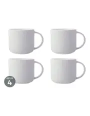 [Maxwell & Williams] White Basics Mug 440ml Set of 4 in White