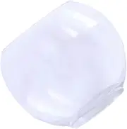 Luxshiny Desktop Glass Betta Tank Oval Transparent Aquarium for Goldfish Betta Fish Home Office Mini Fish Supply for Weddings Gardens
