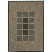 Hufflett 160 x 230cm Grey Polypropylene Ceduna Windows Flat Weave Rug