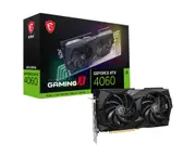 MSI nVidia GeForce RTX 4060 GAMING X 8G Video Card 2595 MHz Boost Clock, 8GB GDDR6,DisplayPort x 3 (v1.4a),HDMI x 1