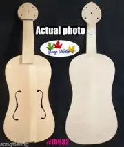 Unfinished 5 strings 15 1/2" vielle,medieval Fiddle,unfinished vielle #10632