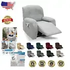 Durable Stretch Jacquard Recliner Chair Covers with Pocket & Machine Washability