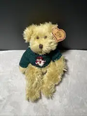 Heartfelt Collectibles Christmas Teddy Bear Plush Jointed Posable Toy Sweater