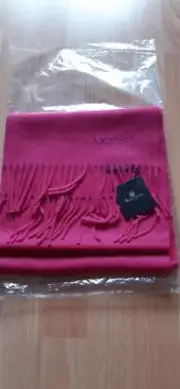 Aquascutum ladies pink lambswool cashmere blend scarf , New