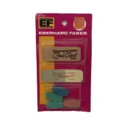 Vintage Eberhard Faber Eraser 6 Pack Pink Pearl, Pencil Top - New NOS