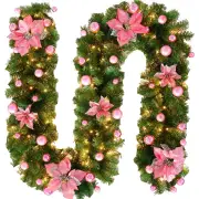NNEOBA Radiant 2.7m LED Light Christmas Rattan Wreath