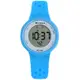 JAGA 捷卡 / 電子運動 冷光照明 計時碼錶 鬧鈴 防水100米 透氣矽膠手錶 淺藍色 /M1214-EE/36mm