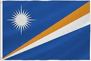 PTEROSAUR The Republic of the Marshall Islands Flag, 2x3 Ft National Flag, Brass Grommets Indoor Outdoor Decoration Banner
