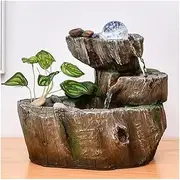 Tabletop Fountain Relaxation Tabletop Fountain 9in Tall Desktop Fountain Recirculating Flowing Water Tabletop Waterfall Waterscape Home Office Eye-catching Design