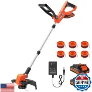 VARSK 20V 12" Cordless String Trimmer, 2 in 1 Trimmer and Edger with Auto Lin