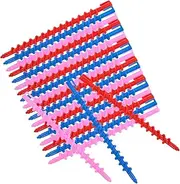 PACKOVE 20Pcs Flexible Spiral Hair Perm Rods Easy to Use Hair Curlers for Long Hair for DIY Hairstyles and Salon Use Comfortable Grip and Heatless Curling