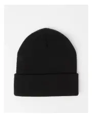 [Blaq] Essential Fine Knit Beanie in Black