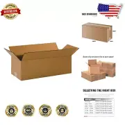 Space-Saving 20x8x6 Corrugated Shipping Boxes - Bulk Pack of 25 for Easy Storage