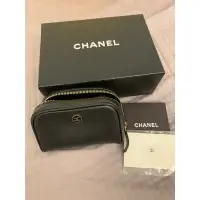 在飛比找蝦皮購物優惠-二手 正品 Chanel 荔枝紋小化妝包 手拿包