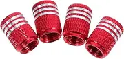 TOGEVAL 4pcs Canada Flag Tire Valve Caps: Metal Valve Stem Covers for Cars Trucks Suvs Motorcycles Bikes Enhances Car Appearance Easy DIY Installation - Copper Tire Air Cap