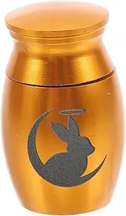 Rabbit Cremation Urns for Small Pets Elegant Keepsake Memorial Urn for Rabbit Ashes Compact and Discreet Pet Funeral Jar for Dogs and Cats