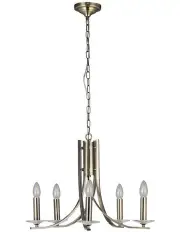[Lexi Lighting] Corrine 5 Light Chandelier Light Antique Brass