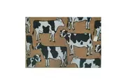 Solemate Premium Dairy Cows Mat Biodegradable Fair Trade 50x80cm Black & White