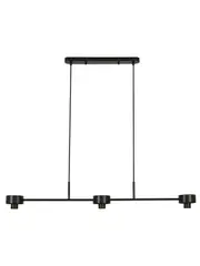 Lexicon 3 Light Bar Pendant in Black